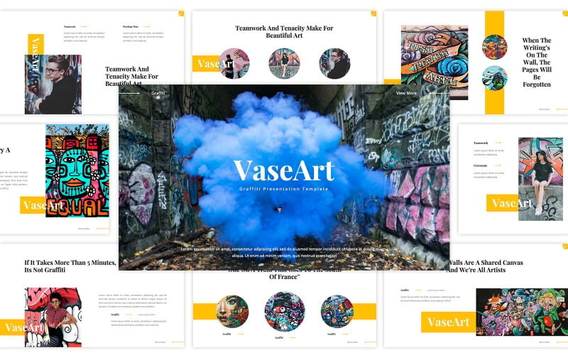 VaseArt - Graffiti Keynote Keynote Template