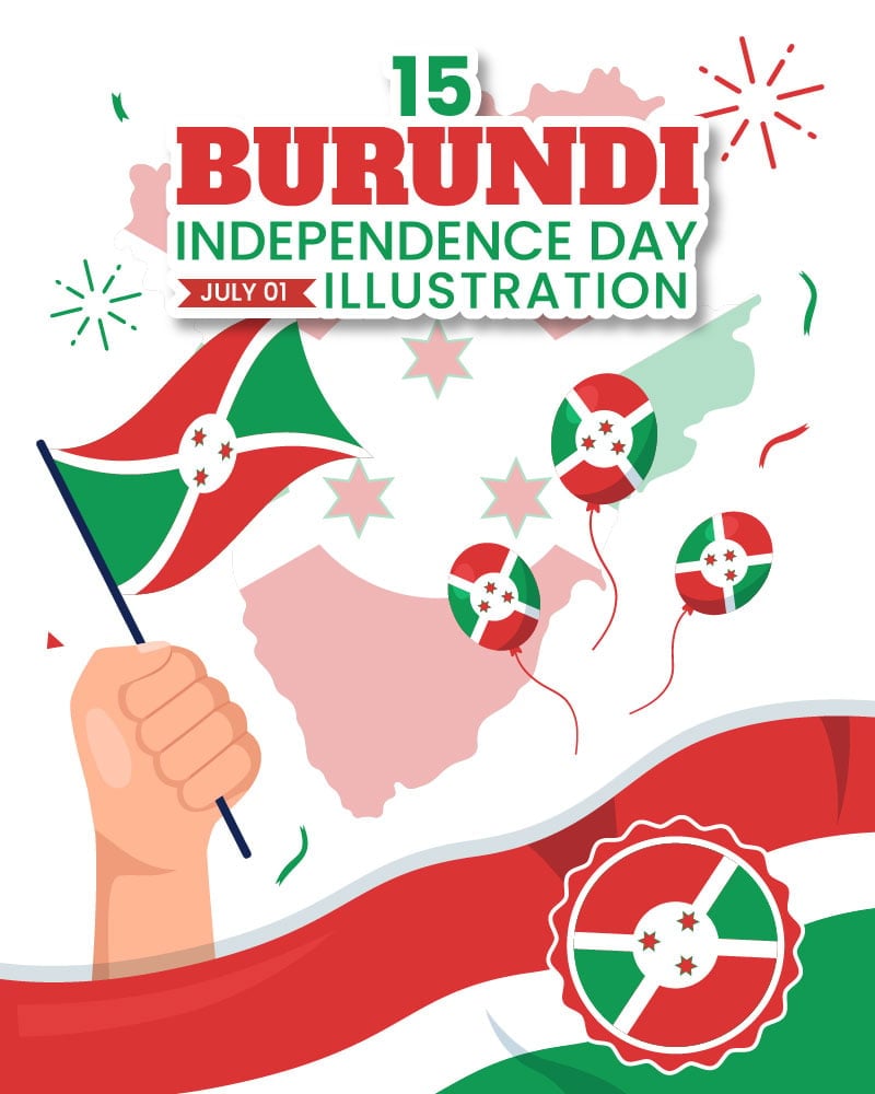 Kit Graphique #331521 Burundi Independence Divers Modles Web - Logo template Preview