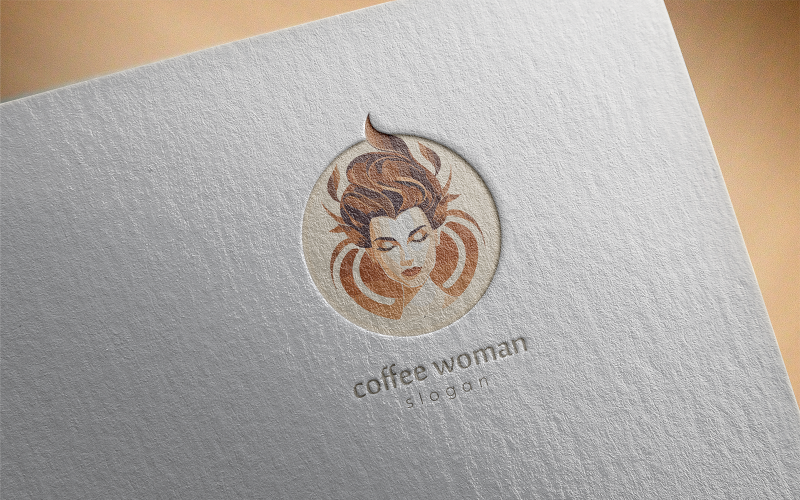 Cafe Woman Logo-Modern-02-23 Logo Template