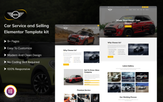 Mini - Car Service and Selling Elementor Template Kit