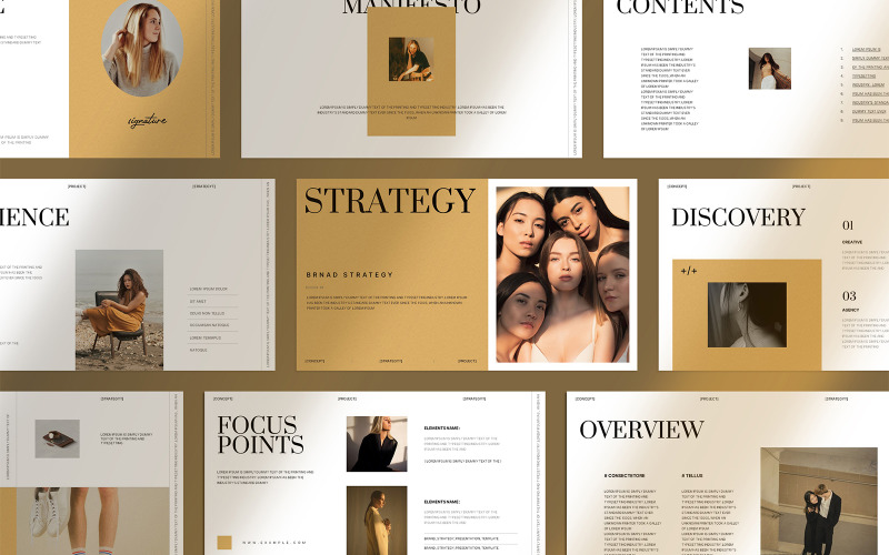The Brand Strategy Presentation Template PowerPoint Template