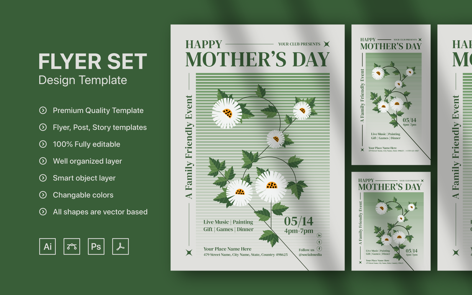 Kit Graphique #331602 Mothers Day Divers Modles Web - Logo template Preview