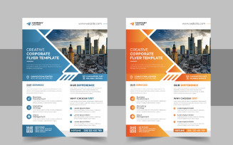 Business Conference Flyer template design layout