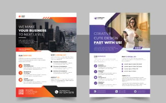 Business Conference Flyer template vector