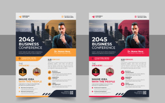 Conference Flyer template design