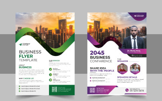 Conference Flyer template vector