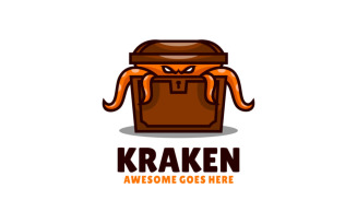 Kraken Simple Mascot Logo Style