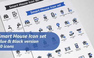 Smart House Icon Set Template