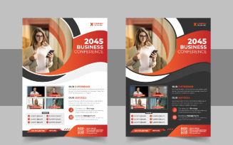 Conference Flyer design template layout