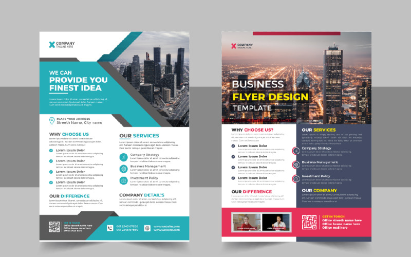 Corporate Business Conference Flyer template design Corporate Identity
