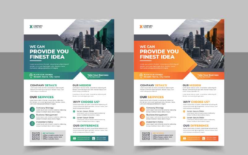 Corporate Conference Flyer template Vector Corporate Identity