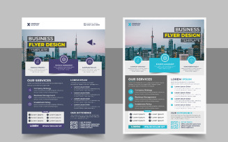Modern Business Conference Flyer template design layout