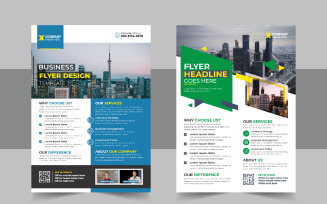 Modern Conference Flyer template design vector