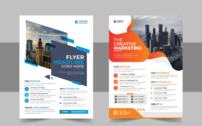 Modern Conference Flyer template Corporate Identity