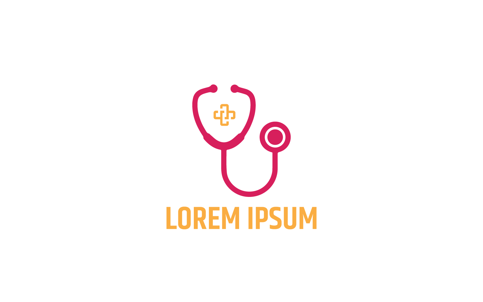 Modern minimalista orvos logó tervezés