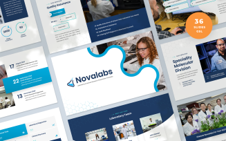 Novalabs - Laboratory and Science Research Presentation Google Slides Template
