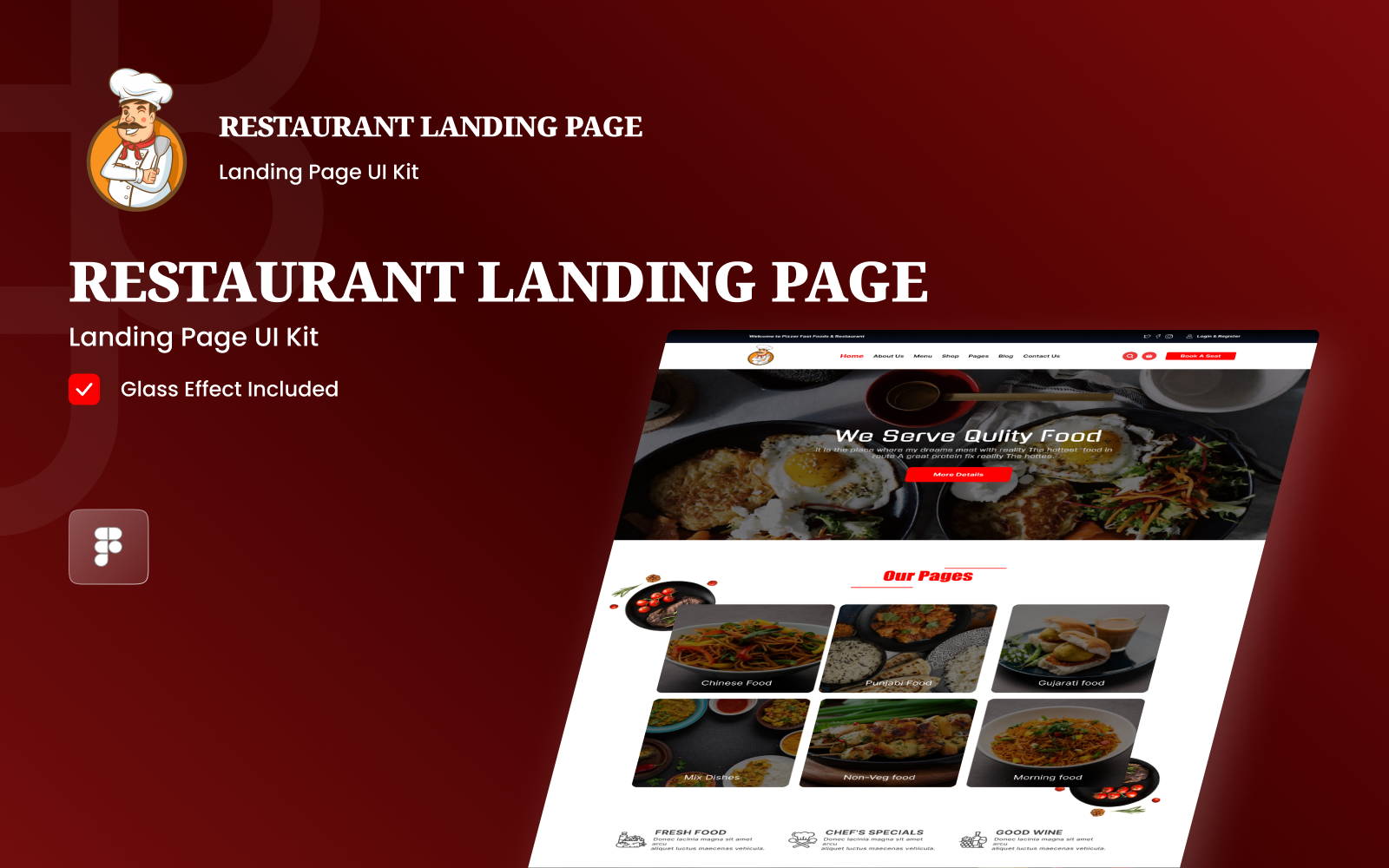 Kit Graphique #331832 Portfolio Restaurant Web Design - Logo template Preview