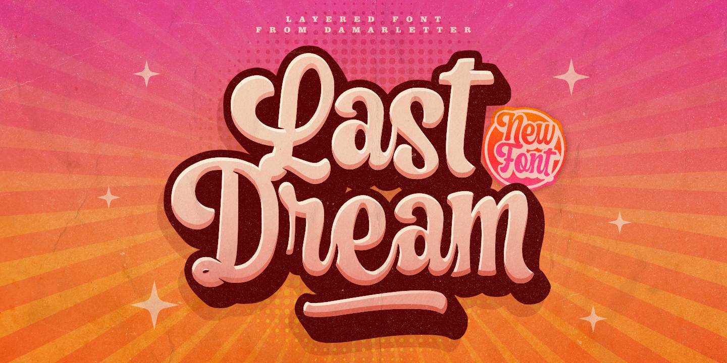 Last Dream – Layered Font