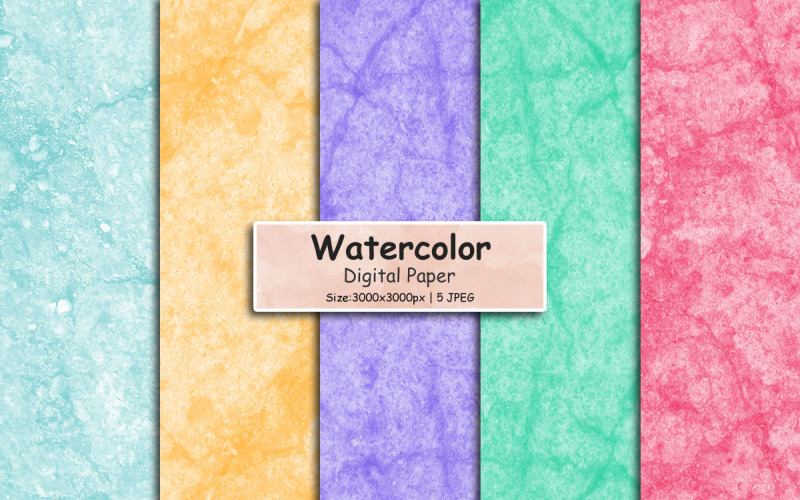 Abstract colorful watercolor paint splatter background Background