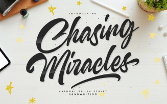 Chasing Miracles -Handwriting Script