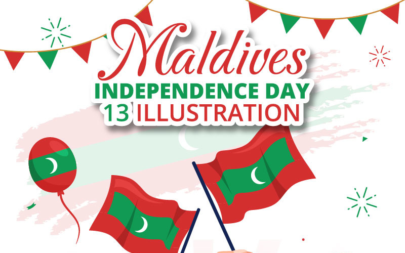 13 Happy Maldives Independence Day Illustration