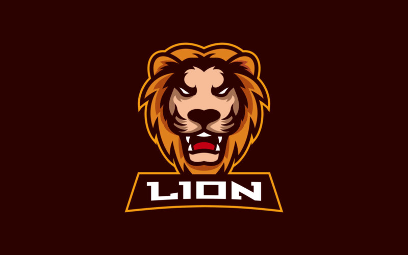 Lion Sports and E-sports Logo Logo Template