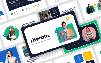 Literate - Education & E-Learning Google Slide Template
