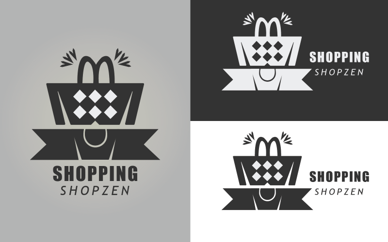 Logo Shopping ShopZen desgin Logo Template