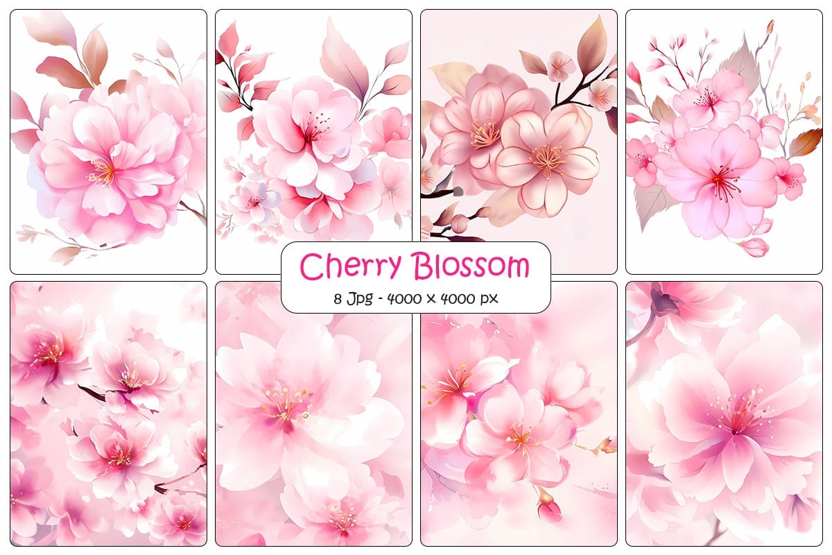 Kit Graphique #331924 Cherry Blossom Divers Modles Web - Logo template Preview