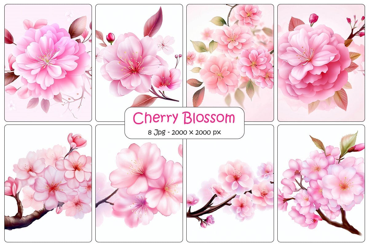 Kit Graphique #331940 Cherry Blossom Divers Modles Web - Logo template Preview