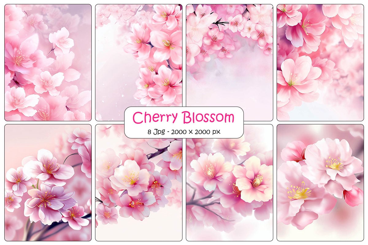 Kit Graphique #331941 Cherry Blossom Divers Modles Web - Logo template Preview