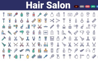 Hair Salon Vector Icon | AI | EPS| SVG