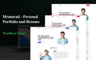 Mrmurad-Personal Portfolio and Resume WordPress Theme