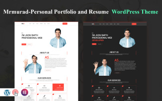 Mrmurad-Personal Portfolio and Resume WordPress Theme