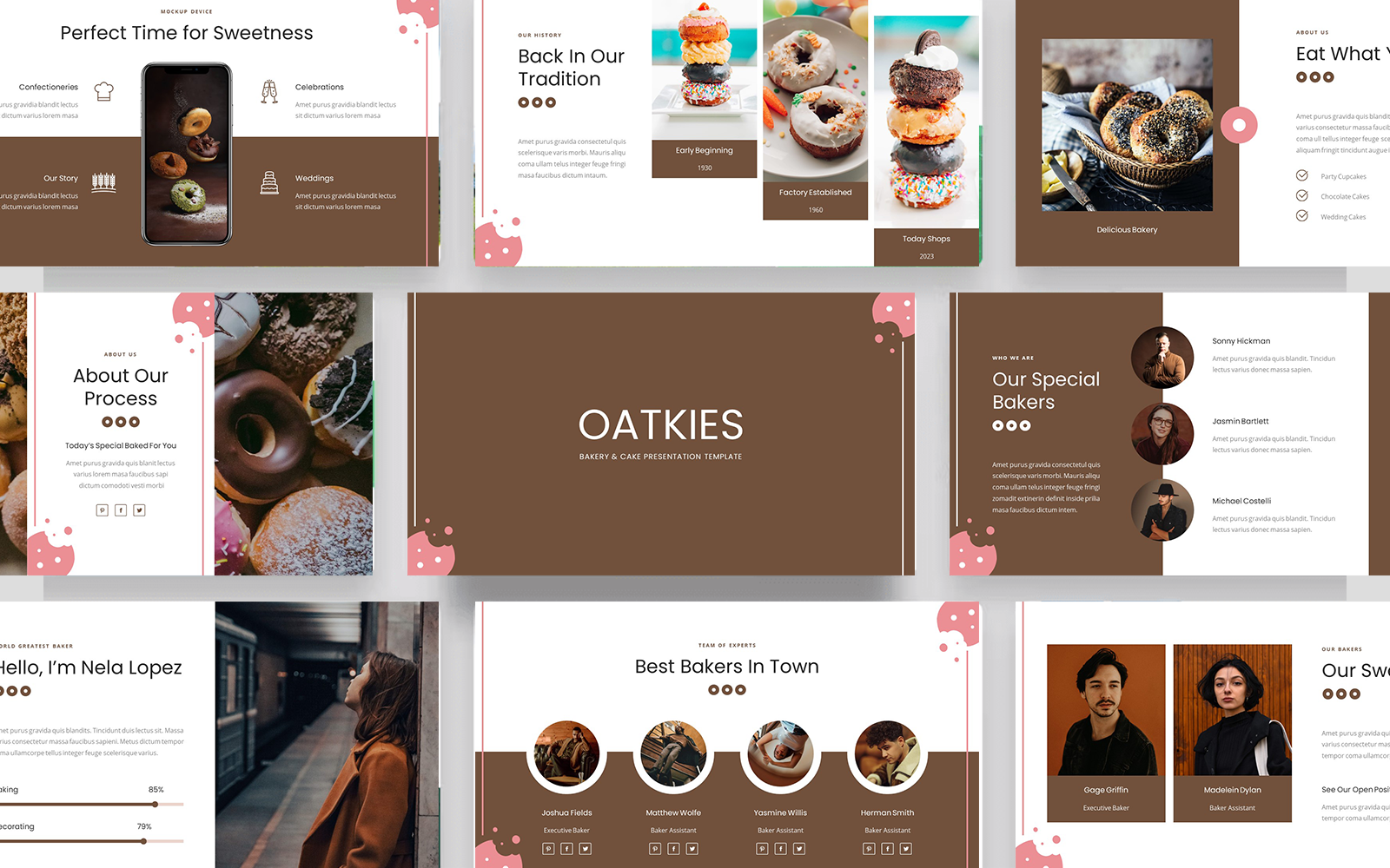 Oatkies - Bakery & Cake Shop PowerPoint Template
