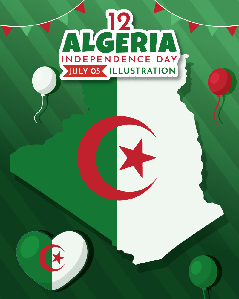 Kit Graphique #332066 Algeria Independence Divers Modles Web - Logo template Preview