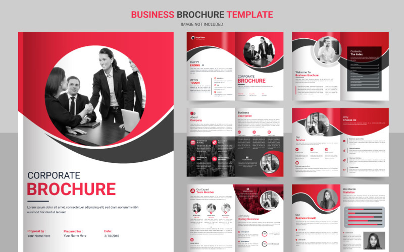 Business brochure template layout design,minimal business brochure design template Illustration