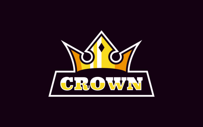 Crown Sports and E-Sports Logo Logo Template