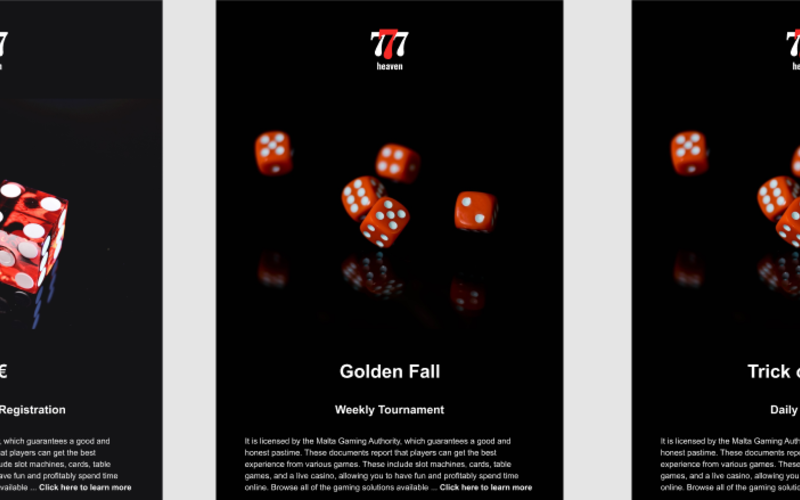 7 Heaven Casino Newsletter templates Newsletter Template