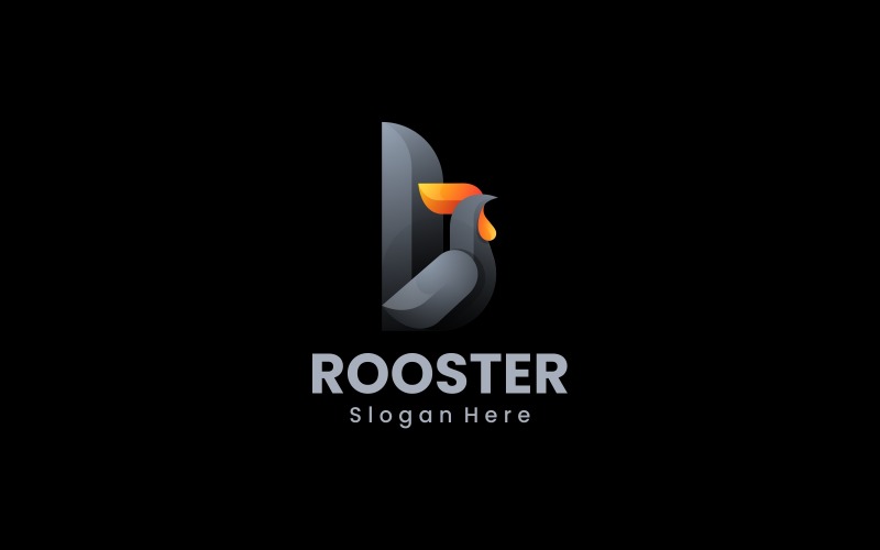 Rooster Gradient Logo Design 1 Logo Template