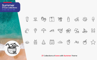 Summer - 27 Iconset Templates