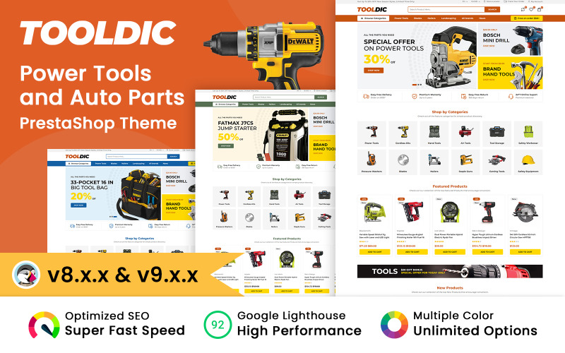 ToolDic - Tools and Auto parts PrestaShop Theme