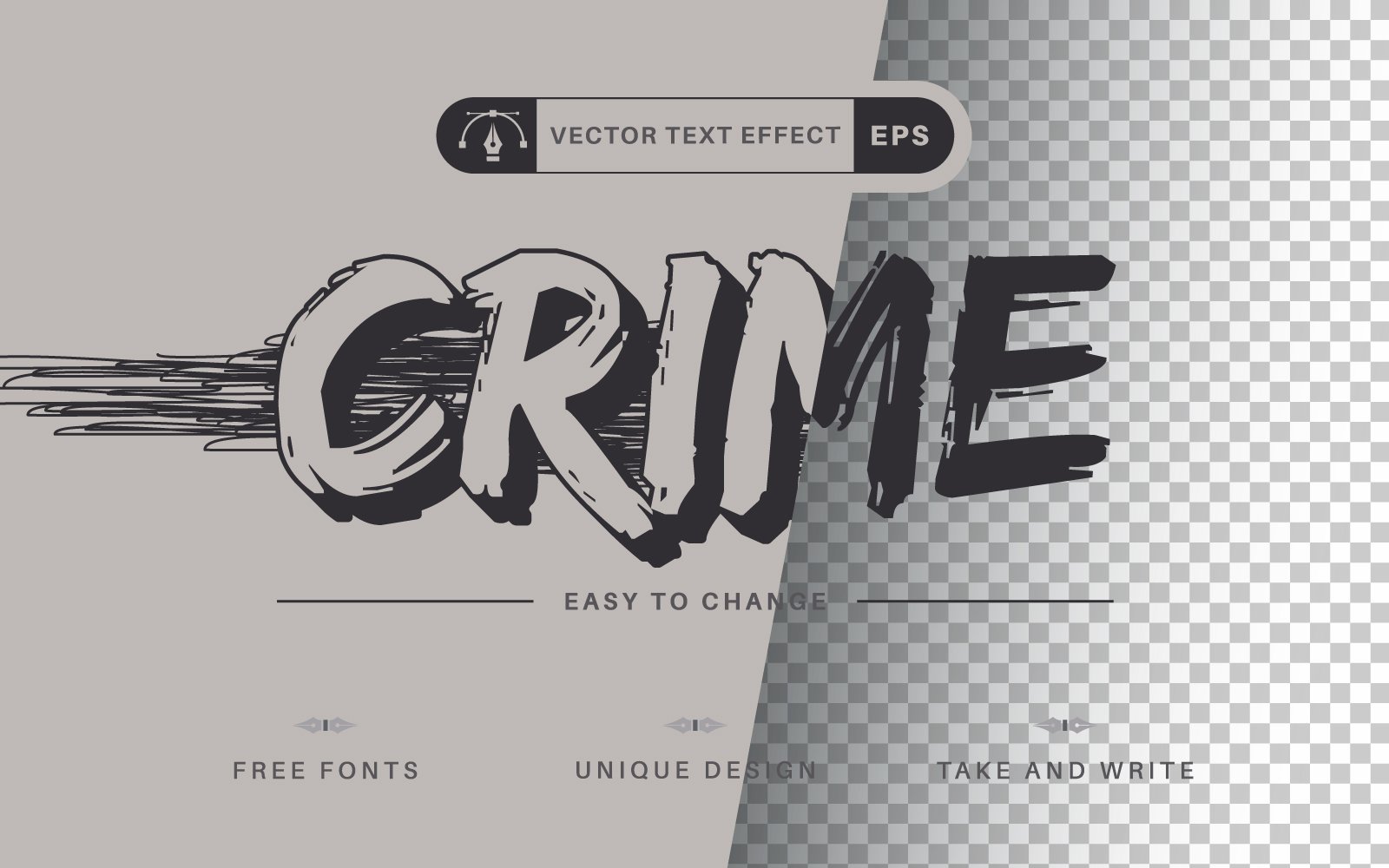 Template #332102 Effect Font Webdesign Template - Logo template Preview