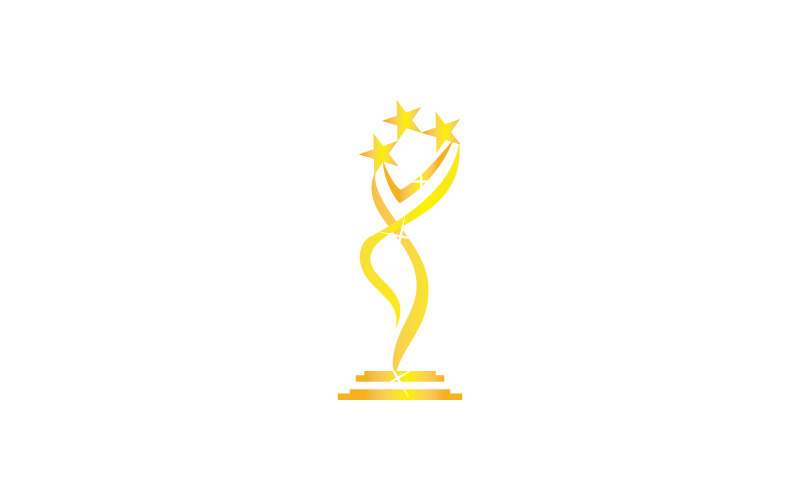 Award Success Thropy Logo Logo Template