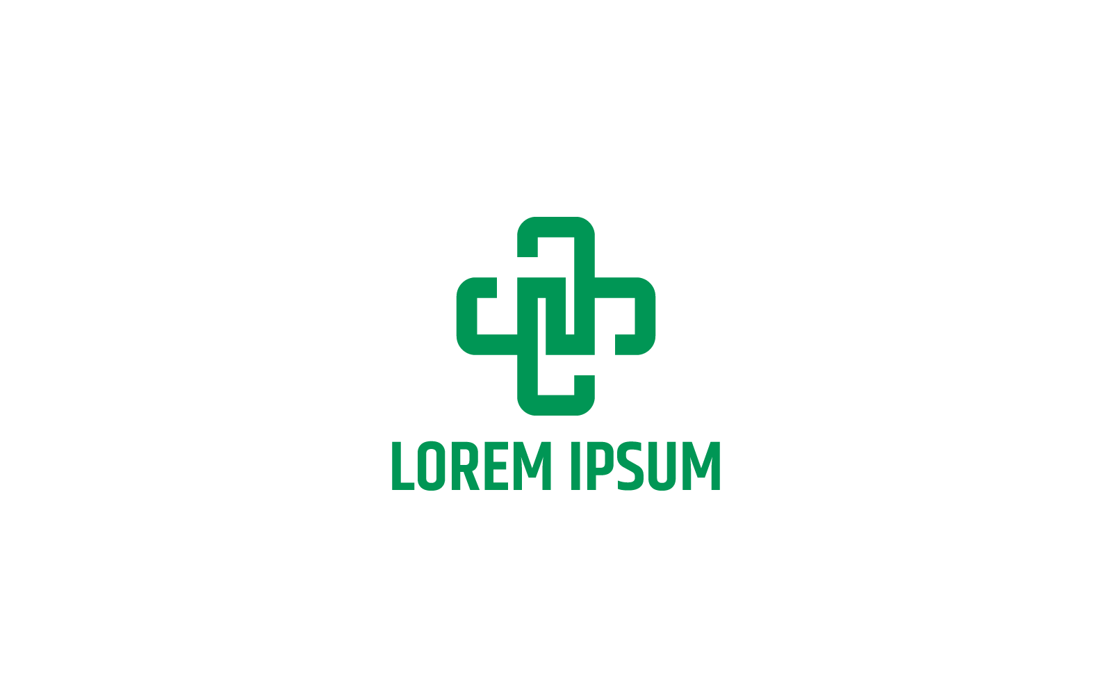 Design minimalista del logo della salute
