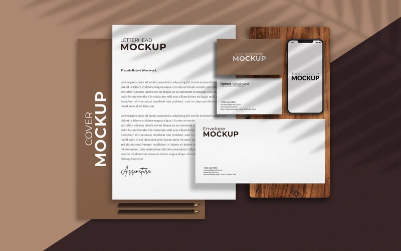 10 Stationery & Branding Mockup Product Mockup