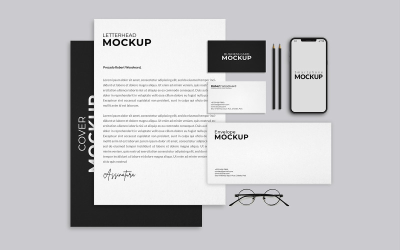 8 Stationery & Branding Mockup Product Mockup