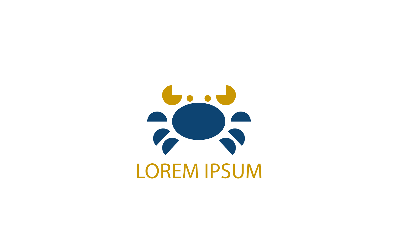 Création de logo de crabe créatif et unique