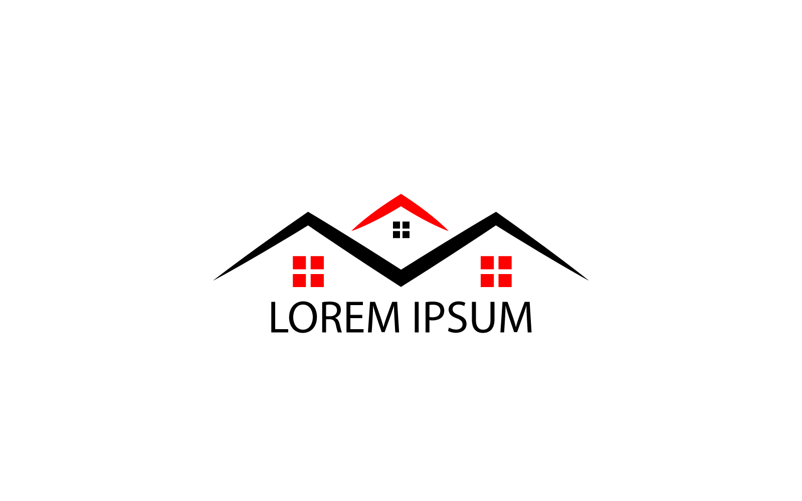 Design minimo del logo immobiliare e della casa
