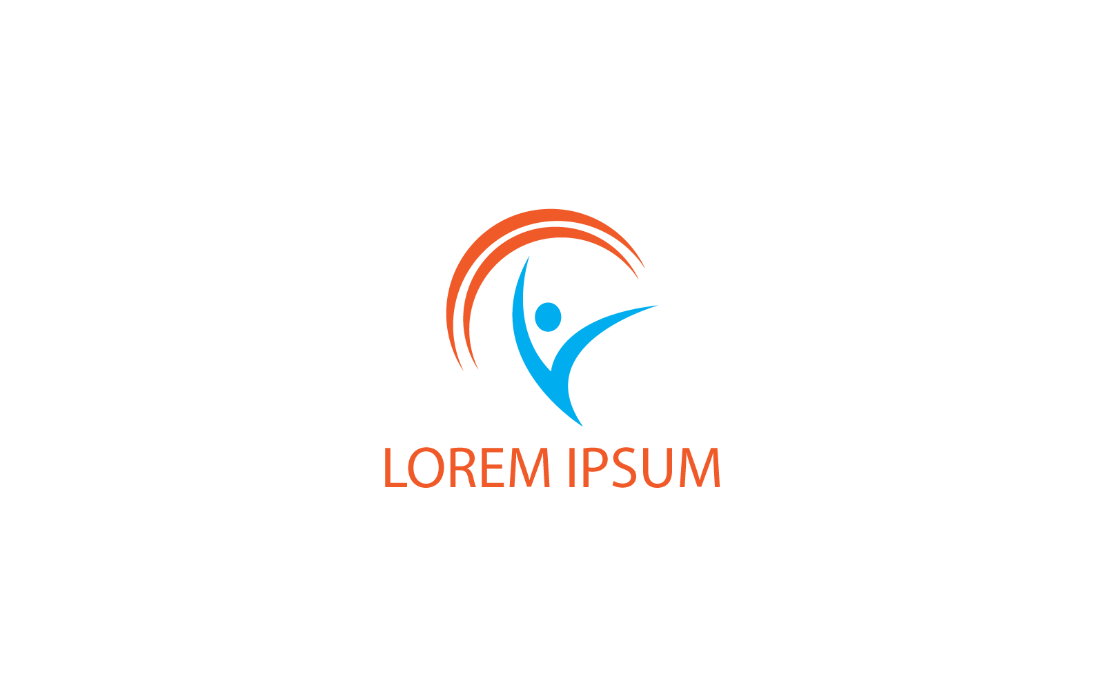 Diseño de logotipo de libertad minimalista moderno